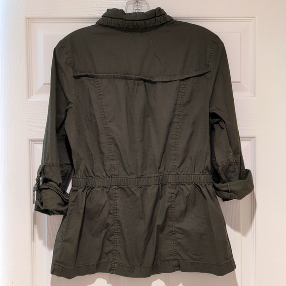 Dressbarn Bomber Style Ripstop Top Size M - Picture 2 of 5